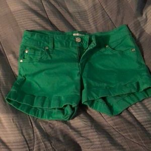 Green shorts